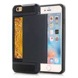 SYCASE For Samsung J4Pro J6Pro J3 J7 2018 Hybrid Case Slide Card Slot Holder Hybrid Soft Silicone Hard Plastic Armor Back Cover