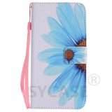 SYCASE For Samsung S3 4 5 6 S7 edge S8 S9 plus Flip Case Painted Card Wallet Stand Luxury PU Leather Painted Cartoon Phone Bag