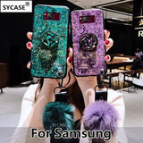 SYCASE For Samsung S8 S9 Note 8 9 J2 J3 J5 J7 DUO Prime J2 PRO J4 J6 Plus J8 2018 Fashion Epoxy Green Purple soft phone case