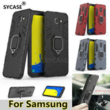SYCASE For Samsung S8 S9 Plus Note9 J4 J6 prime A5 A7 A8 Plus A9 2018 iron man Black panther phone case bracket ring back cover