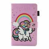 SYCASE For Samsung Tab T280 T285 Cute Cartoon Unicorn Leather Fundas Case For Samsung Galaxy Tab A 2016 7.0 Tablet Cover Case