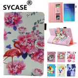 SYCASE For Samsung Tab T280 T285 Cute Cartoon Unicorn Leather Fundas Case For Samsung Galaxy Tab A 2016 7.0 Tablet Cover Case