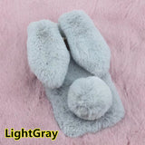 SYCASE For Sony XA XA2 XA1 ULTRA Plus Winter Cute Rabbit Furry phone case All Inclusive Drop Protection Cover Case