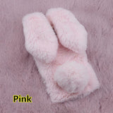SYCASE For Sony XA XA2 XA1 ULTRA Plus Winter Cute Rabbit Furry phone case All Inclusive Drop Protection Cover Case