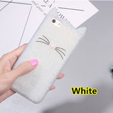 SYCASE For Xiaomi Mi 4 5 6 8 8SE 6X Fashion Animal shell cover Beard Cat Ear Soft Silicone Mobile Phone Case