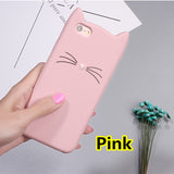 SYCASE For Xiaomi Mi 4 5 6 8 8SE 6X Fashion Animal shell cover Beard Cat Ear Soft Silicone Mobile Phone Case