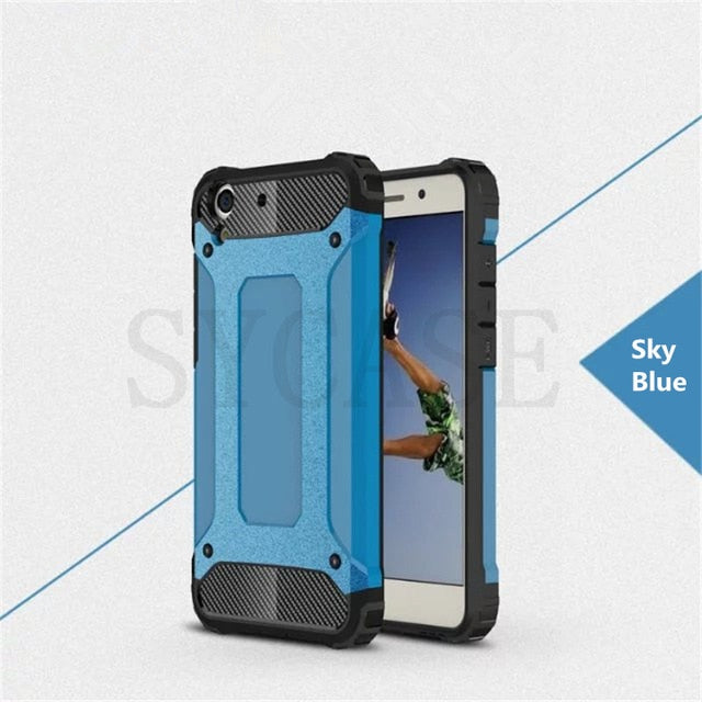 SYCASE For huawei P8 P9 Lite honor 5c 5x 5A Nova plus mate 8 9 Y6 pro Armor Anti-Shock Silicone Hybrid Hard PC Phone Cover Case