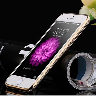 SYCASE For iphone 5 5S 6 S 7 plus Luxury Rhinestone Frame Clean TPU Phone Case Crystal Diamond Fashion cover For iphone X 8 plus