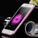 SYCASE For iphone 5 5S 6 S 7 plus Luxury Rhinestone Frame Clean TPU Phone Case Crystal Diamond Fashion cover For iphone X 8 plus