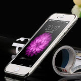 SYCASE For iphone 5 5S 6 S 7 plus Luxury Rhinestone Frame Clean TPU Phone Case Crystal Diamond Fashion cover For iphone X 8 plus