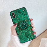 SYCASE For oneplus 7 Pro Luxury Epoxy Green Purple phone case For oneplus 7 Case Hair Ball Soft Cover
