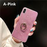 SYCASE Glitter Ring Bracket shell For Samsug Galaxy C5 C7 Pro C8 C9 Pro G355 G360 G530 ON5 ON7 hairball leopard bowknot Cover Ms