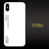 SYCASE Gradient Tempered Glass phone case For Huawei mate10 20 Lite Nova 3E 3i enjoy7S Y5 2018 case rainbow Aurora back cover