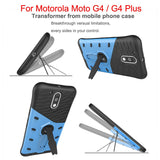 SYCASE Hybrid Armor Silicone Holder Case For Motorola Moto G4 Plus TPU+PC Prevent Scratch Case with 360 Degree Rotation Holder