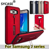 SYCASE Invisible Bracket Phone Case For Samsung J1ace J2 J3 J4 J5 J6 J7 2016 2017 prime Pro case Hybrid Kickstand back Cover