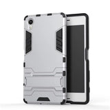SYCASE Iron Man Phone Sets Cover Housing For Sony XPeria XA XZ XA1 XZ1 Shockproof Back Cover 3D Phone Cases 3in1 TPU+PC+Stand