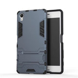 SYCASE Iron Man Phone Sets Cover Housing For Sony XPeria XA XZ XA1 XZ1 Shockproof Back Cover 3D Phone Cases 3in1 TPU+PC+Stand