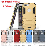 SYCASE Iron Man Super Protection TPU+PC+Stand case for iPhone 7 7 Plus 6s 6 plus 6s plus shockproof back cover case with holder