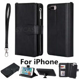 SYCASE Karae chain wallet holster For iPhone 6 6s 7 8 Plus X Xr Xs Max case Versatile Detachable Car magnetic Bracket Protector