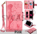 SYCASE Lady Phone case For Samsung J3 J5 J7 prime 2016 2017 with Mirror frame 9 cards wallet flip Leather cover For A310 A510