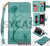 SYCASE Lady Phone case For Samsung J3 J5 J7 prime 2016 2017 with Mirror frame 9 cards wallet flip Leather cover For A310 A510