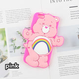 SYCASE Lovely Care Bears Case for iPhone 6 6s 7 8 Plus X Phone Back Silicon Cover case For iPhone 7 Plus Cute phone case