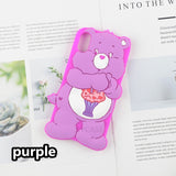 SYCASE Lovely Care Bears Case for iPhone 6 6s 7 8 Plus X Phone Back Silicon Cover case For iPhone 7 Plus Cute phone case