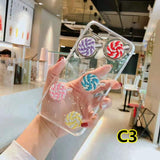 SYCASE Luminous 3D cute soft cover For iPhone XR X XS Max x6 6S 7 8 Plus case fruit vegetables Lollipop Bow shape phone case