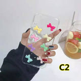 SYCASE Luminous 3D cute soft cover For iPhone XR X XS Max x6 6S 7 8 Plus case fruit vegetables Lollipop Bow shape phone case