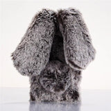 SYCASE Luxury Case For Samsung S5 S6 S6edge S7 edge S8 Plus S9 Plus Rabbit Ear Hair Fluffy Fur Diamond Back Cover Girl Soft Case