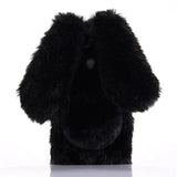 SYCASE Luxury Case For Samsung S5 S6 S6edge S7 edge S8 Plus S9 Plus Rabbit Ear Hair Fluffy Fur Diamond Back Cover Girl Soft Case