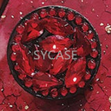 SYCASE Luxury Epoxy Fashion Red Green Purple phone case For xiaomi Mi Max2 Max3 Case Rhinestone Stand Hair Ball Soft Cover
