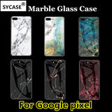 SYCASE Luxury Marble Glass Case For ASUS ZB601KL ZB631KL case Tempered Glass Protective Back Cover Case