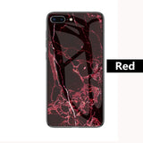 SYCASE Luxury Marble Glass Case For iPhone X XR Xs Max 6 6S 7 8 Plus case Tempered Glass Protective Back Cover Case