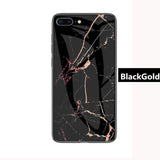 SYCASE Luxury Marble Glass Case For iPhone X XR Xs Max 6 6S 7 8 Plus case Tempered Glass Protective Back Cover Case