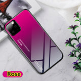 SYCASE Luxury Marble Tempered Glass For iPhone 11 Pro Max XR X Xs Max 6 6S 7 8 Plus Soft TPU Frame Back Case