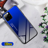 SYCASE Luxury Marble Tempered Glass For iPhone 11 Pro Max XR X Xs Max 6 6S 7 8 Plus Soft TPU Frame Back Case