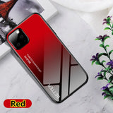 SYCASE Luxury Marble Tempered Glass For iPhone 11 Pro Max XR X Xs Max 6 6S 7 8 Plus Soft TPU Frame Back Case