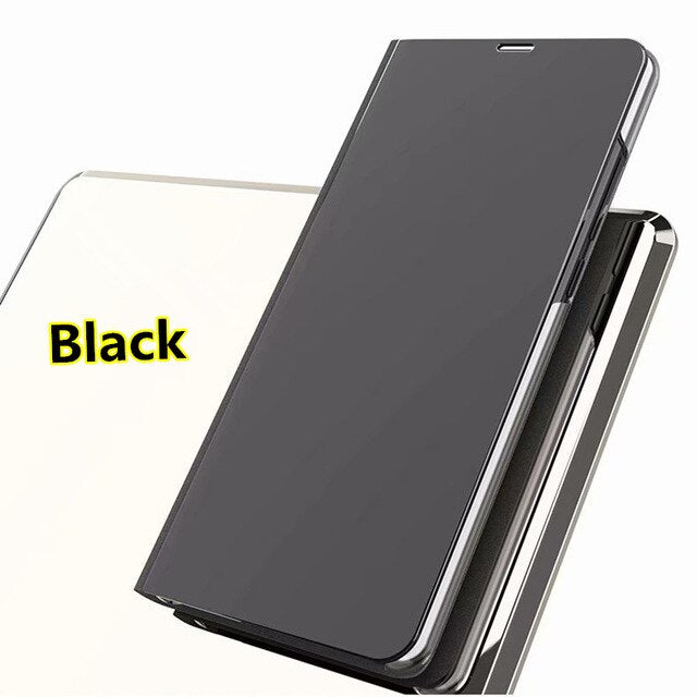 SYCASE Luxury Mirror Clear View Smart Case For Samsung Note4 Note5 Note8 Note9 Case Intelligent Sleep Protective Flip Case
