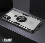 SYCASE Luxury Shockproof Soft Holder Case For iPhone X XR XS Max 6 6S 7 8 Plus case Full Cover Magnetic Ring Bracket Case