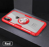 SYCASE Luxury Shockproof Soft Holder Case For iPhone X XR XS Max 6 6S 7 8 Plus case Full Cover Magnetic Ring Bracket Case