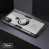 SYCASE Luxury Shockproof Soft Holder Case For iPhone X XR XS Max 6 6S 7 8 Plus case Full Cover Magnetic Ring Bracket Case