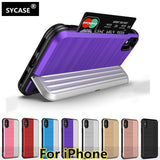 SYCASE Luxury Soft Silicon+Hard plastic Shockproof Hybrid Phone Case For iPhone X XR Xs Max 6 6Plus 6S Plus 7 7Plus 8 Plus case