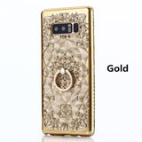 SYCASE Luxury Soft TPU For Samsung S7 edge S8 S9 Plus Note 8 9 case Fashion Bling Crystal Glitter Rhinestone Flower phone case