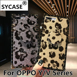 SYCASE Luxury Square Leopard Case For VIVO V15 PRO Y66 Y67 Y75 Y79 Y83 Y85 Y97 V7 V7Plus IQOO Case with stand Drop-proof Cover