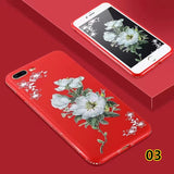 SYCASE Luxury soft Back Cover For OPPO R15 R15Dream Cute Cartoon Flowers with diamond frame Phone Cases