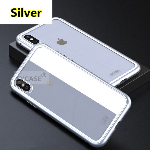 SYCASE Magneto Case For Huawei Mate10 mate10pro Magnet absorption shell Metal Bumper Anti-Scratch Tempered Glass Back Cover