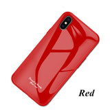 SYCASE Mirror Tempered Glass phone Case For Redmi Note7 6A Macaron color For Redmi 7 Plating Hard Slim Back Cover