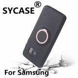 SYCASE Multi-Function Ring Holder Mobile Shell For Samsung S7 Edge S8 Plus S9 Plus Note 8 Note 9 Stylish Car Magnetic Case