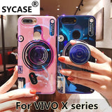SYCASE New Blu-ray retro Camera style phone case For BBK VIVO X7 X9 X9S X20 Plus NEX A S X21 UD X21i case with stand back cover